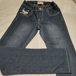 Rosa Bellini Size 5 Women's Jeans With Silver Designer Sequin Pockets
